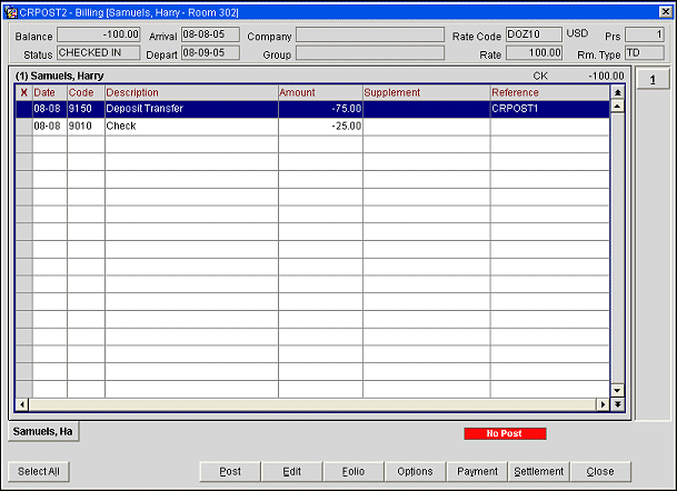 Cross Property Deposit