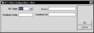 IFC Web Configuration New Screen EXP Interface Type