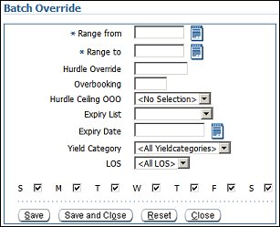 orms recommendation batch override