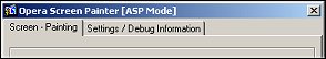 Screen painter ASP Mode - 1